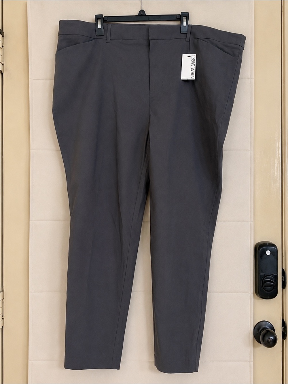 NWT Nine West High Rise Gray Slim Ankle Pants Plus Size 26W